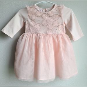 Marmelata Classics- Infant Girls Pink Party Dress, Sz 6/9 M